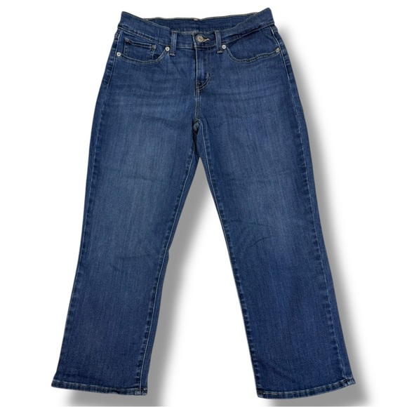 Levi’s Women’s Cropped Jeans Medium Wash Size 28 - Picture 2 of 5